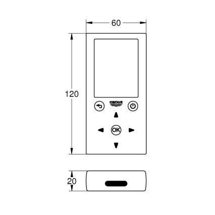 GROHE 36407001 - Telecomando
