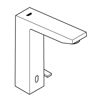 GROHE 36440000 - Infrarot-elektronische Waschtischarmatur EUROCUBE E DN 15 Chrom