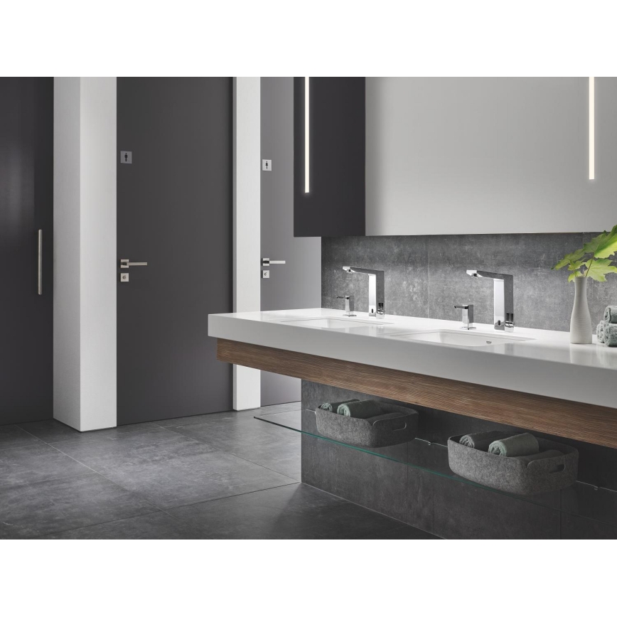 GROHE 36440000 - Mitigeur électronique pour lavabo à capteur infrarouge EUROCUBE E DN 15 chromé