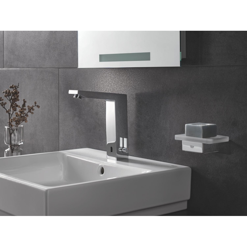 GROHE 36440000 - Mitigeur électronique pour lavabo à capteur infrarouge EUROCUBE E DN 15 chromé