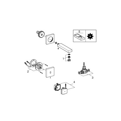 GROHE 36442000 - Infrarot-Elektronik-Armatur EUROCUBE E, glänzender Chrom