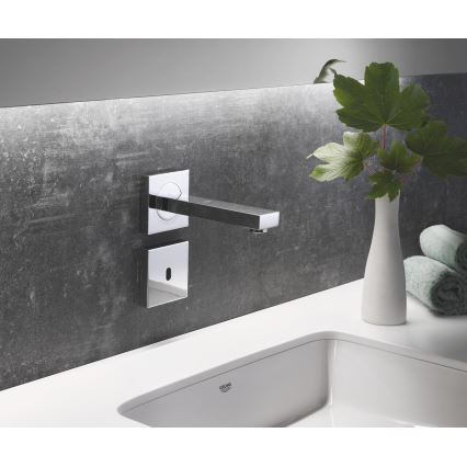 GROHE 36442000 - Robinet électronique infrarouge EUROCUBE E chrome brillant