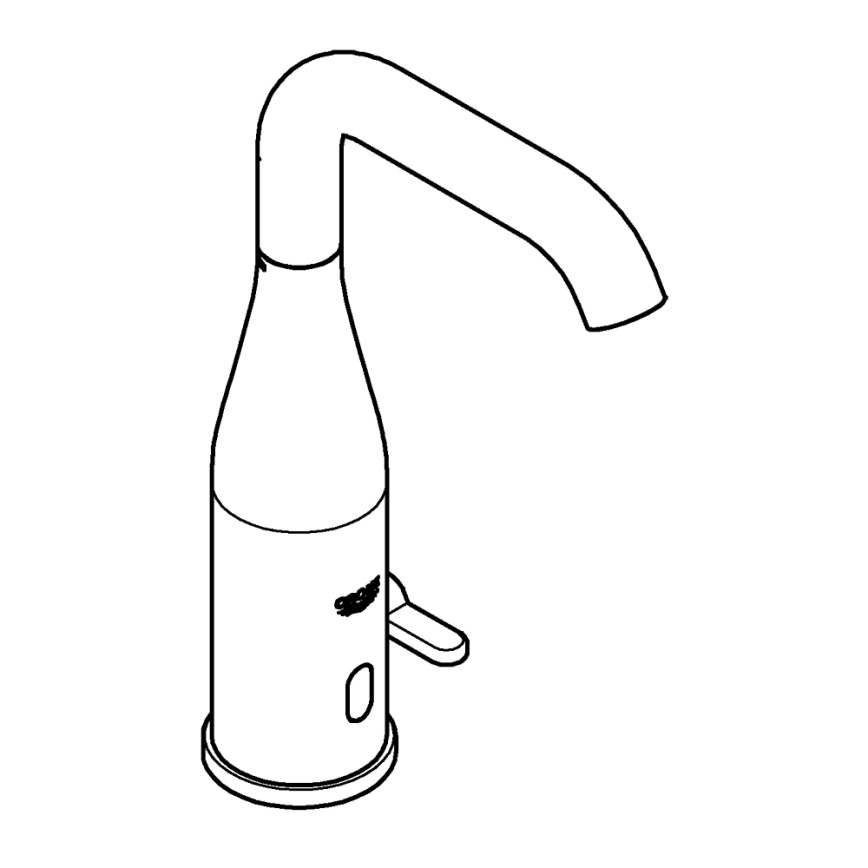 GROHE 36445000 - Robinet électronique infrarouge pour lavabo ESSENCE E, chromé brillant