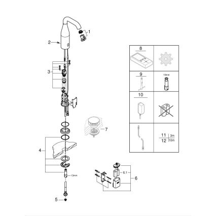 GROHE 36446000 - Infrarot-Elektronik-Armatur ESSENCE E, glänzender Chrom