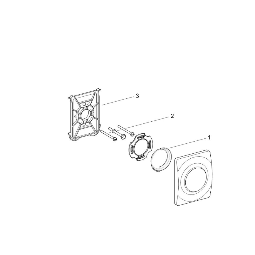GROHE 37018SH0 - Betätigungsplatte SURF 116 × 144 mm weiß