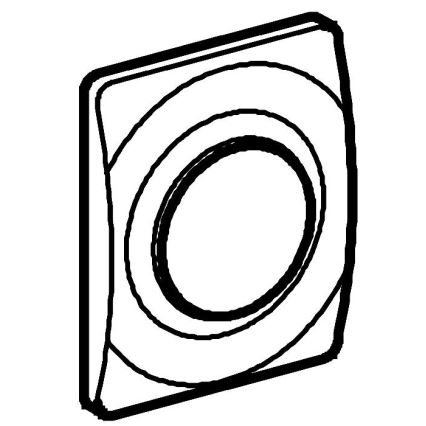 GROHE 37018SH0 - Plaque de commande SURF 116 × 144 mm blanche