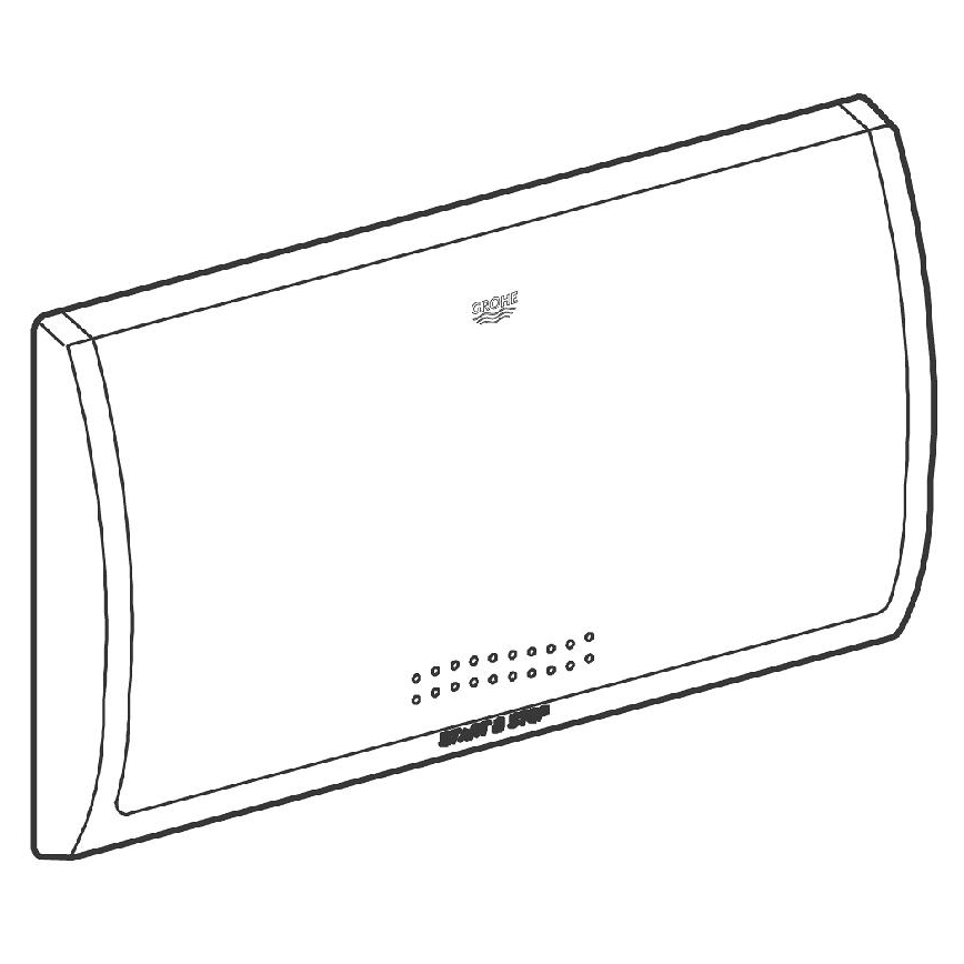 GROHE 37053SH0 - Pulsante di scarico CLASSIC 330 × 190 mm bianco