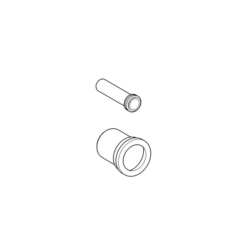 GROHE 37104K00 - Kit di alimentazione e scarico per WC, nero