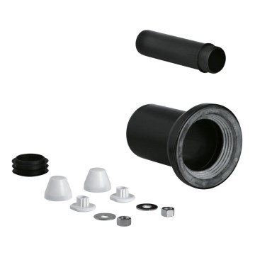 GROHE 37311K00 - Kit di alimentazione e scarico per WC 150 mm, nero