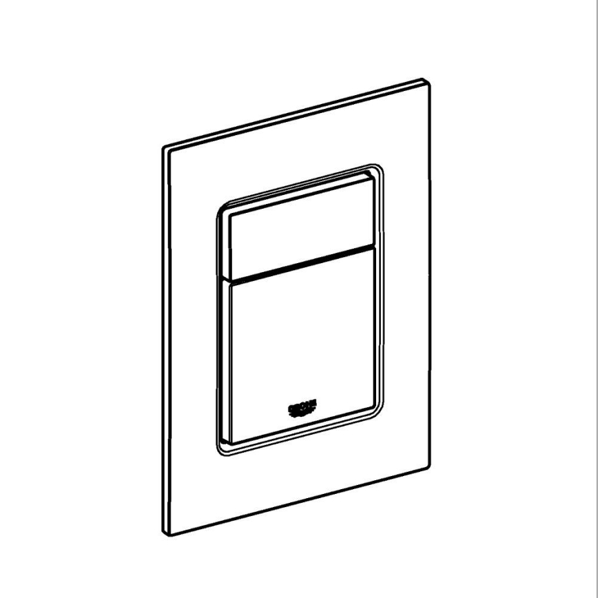 GROHE 37535SH0 - Pulsante di scarico SKATE COSMOPOLITAN S 130 × 172 mm bianco