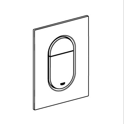 GROHE 37624GL0 - Betätigungsplatte ARENA COSMOPOLITAN S 130 × 172 mm, goldfarben