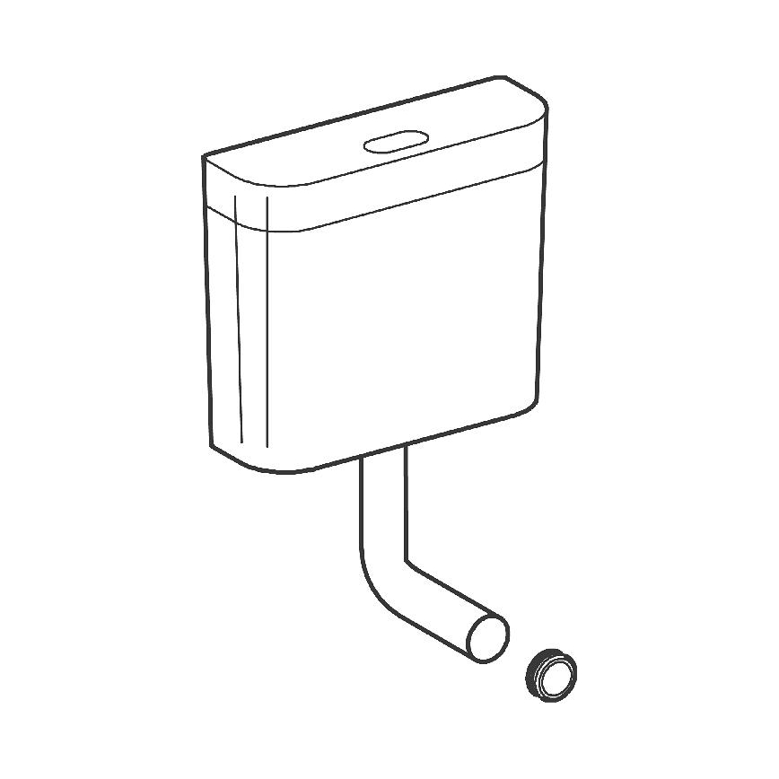 GROHE 37791SH0 - Cassetta di scarico PS bianca