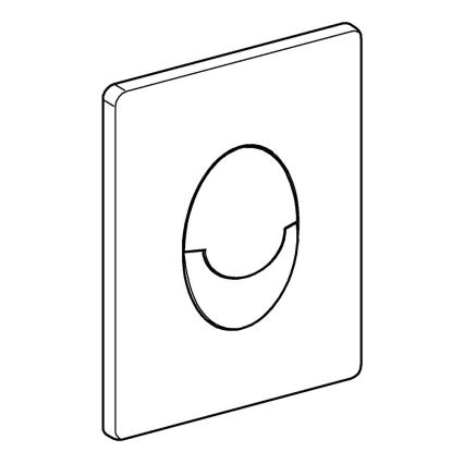 GROHE 38505P00 - Placca di comando SKATE AIR 156 × 197 mm cromo opaco