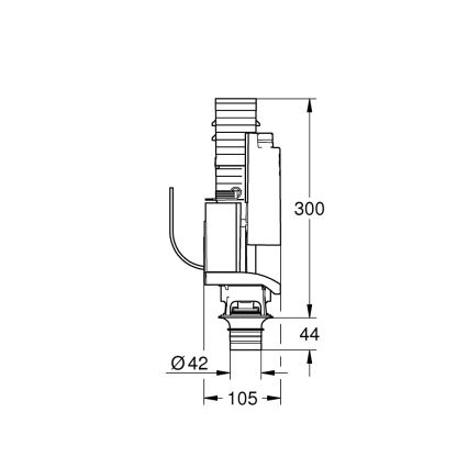 GROHE 38736000 - Umrüstsatz für Zweimengenspülung GD 2