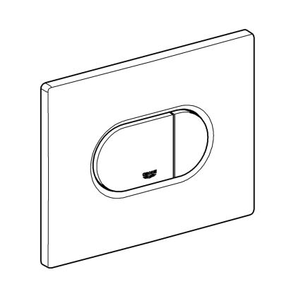 GROHE 38858SH0 - Plaque de commande ARENA COSMOPOLITAN 156 × 197 mm blanche