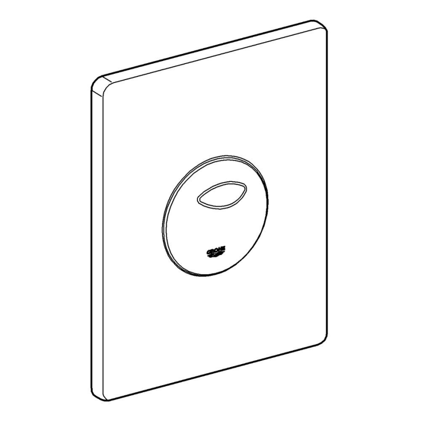 GROHE 38862SH0 - Placca di comando SKATE 156 × 197 mm bianca