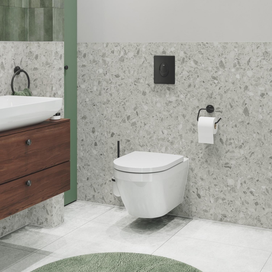 GROHE 389642430 - Pulsante di scarico START 156 × 197 mm, nero