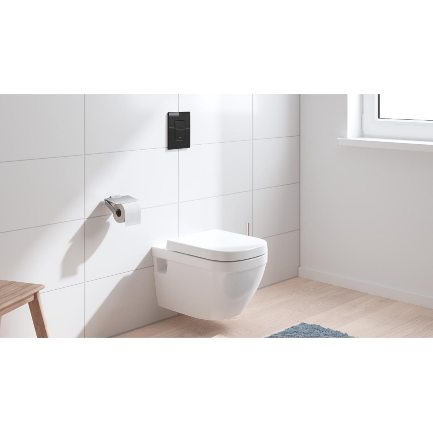 GROHE 38966KV0 - Pulsante di scarico EVEN 156 × 197 mm nero