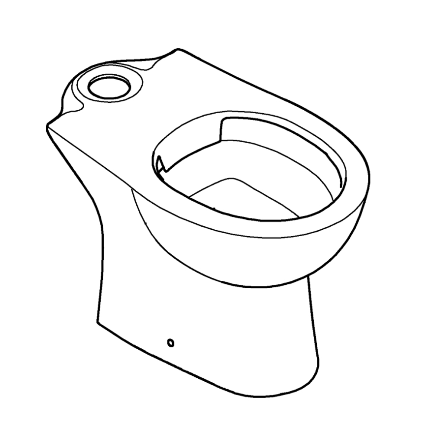 GROHE 39349000 - Lavabo sur pied BAU CERAMIC 356 × 600 × 400 mm céramique/blanc