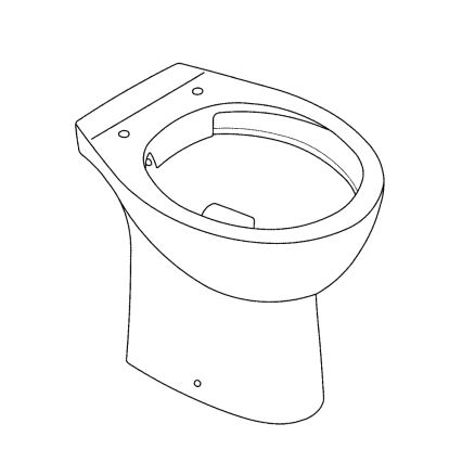 GROHE 39430000 - WC a pavimento BAU CERAMIC 515 x 356 x 406 mm ceramica/bianco