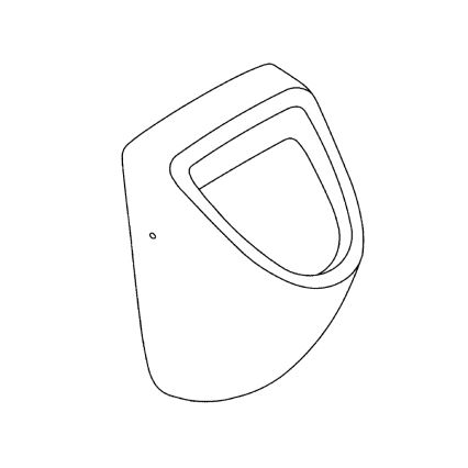 GROHE 39438000 - Urinale BAU CERAMIC 337 × 355 × 552 mm ceramica/bianco