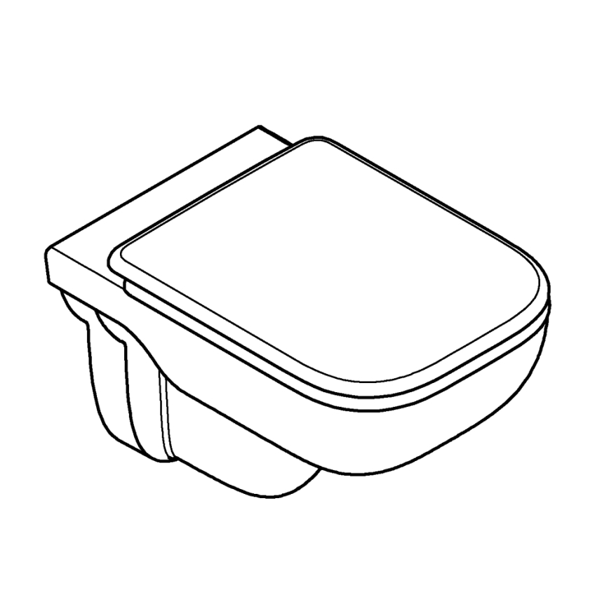 GROHE 39815000 - Wand-WC START EDGE, 53,8 x 36,5 cm, DuraWhite