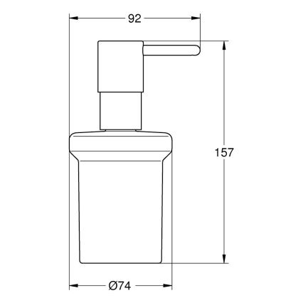 GROHE 40394001 - Dispenser per sapone liquido ESSENTIALS 160 ml cromo lucido