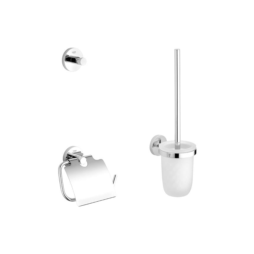 GROHE 40407001 - Ensemble d'accessoires ESSENTIALS, chrome brillant