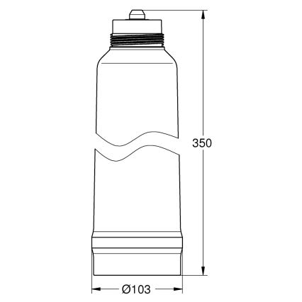 GROHE 40412001 - Filtre GROHE BLUE 429 mm blanc
