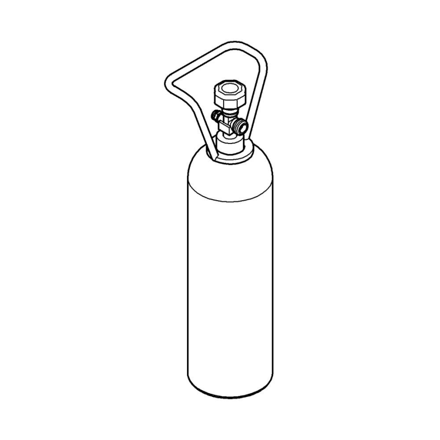 GROHE 40423000 - Kit di avviamento con bombola di CO2 pressurizzata GROHE BLUE 2 kg