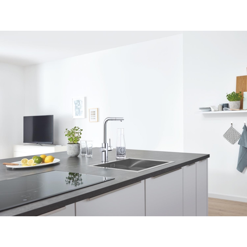 GROHE 40437000 - Ensemble de 6 verres BLUE 250 ml, cristal/transparent