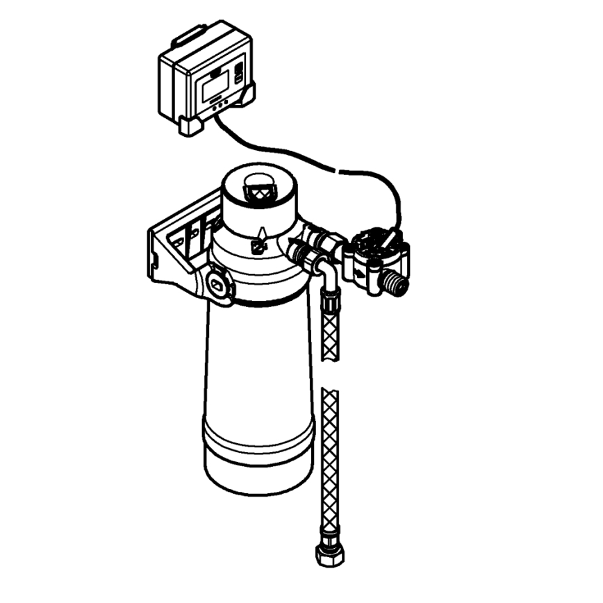 GROHE 40438001 - Kit di avviamento per filtro S GROHE BLUE, cromo lucido
