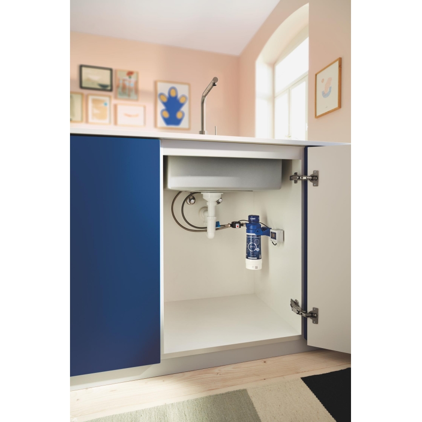 GROHE 40438001 - Kit di avviamento per filtro S GROHE BLUE, cromo lucido