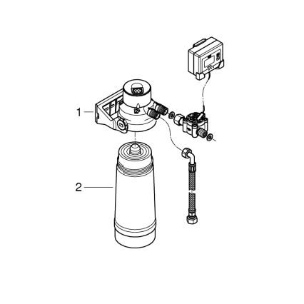 GROHE 40438001 - Starter-Filterset S für GROHE BLUE, glänzender Chrom