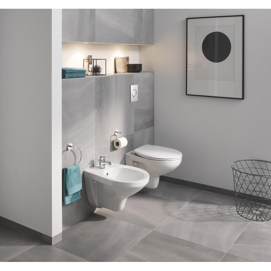 GROHE 40457001 - Porte-rouleau de papier toilette BAUCOSMOPOLITAN chrome brillant