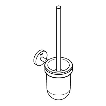 GROHE 40463001 - Set per la pulizia del WC BAUCOSMOPOLITAN cromo lucido