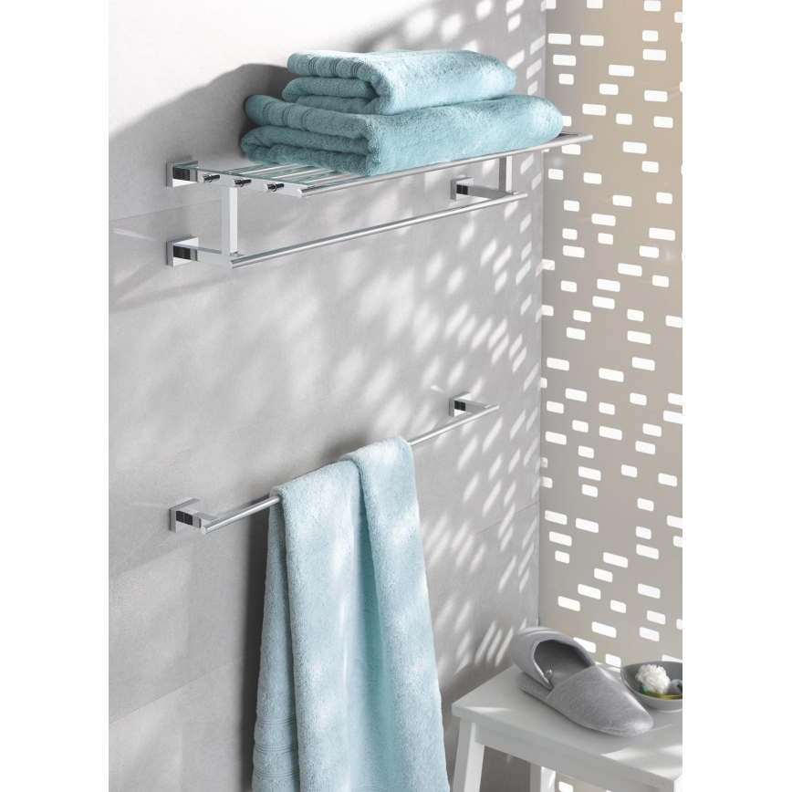 GROHE 40509001 - Portasciugamani ESSENTIALS CUBE 600 mm in cromo lucido