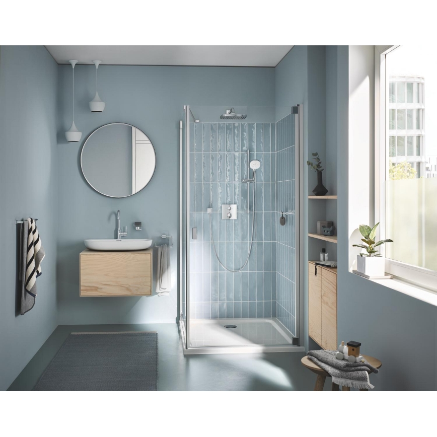 GROHE 40510001 - Porta asciugamani ESSENTIALS CUBE 188 mm, finitura cromata lucida