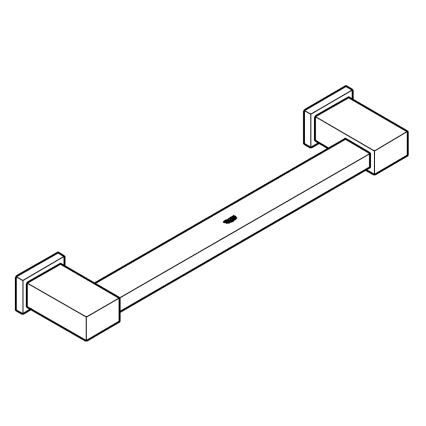 GROHE 40514001 - Porte-serviettes ESSENTIALS CUBE 392 mm chrome brillant