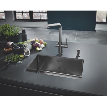 GROHE 40535AL0 - Distributeur de savon COSMOPOLITAN 500 ml graphite