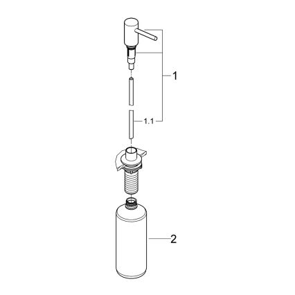 GROHE 40535AL0 - Seifenspender COSMOPOLITAN 500 ml Graphit