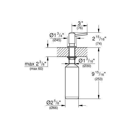 GROHE 40536000 - Seifenspender CONTEMPORARY 400 ml hochglanzverchromt