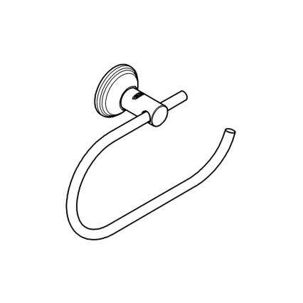 GROHE 40657001 - Porta rotolo per carta igienica ESSENTIALS AUTHENTIC cromo lucido