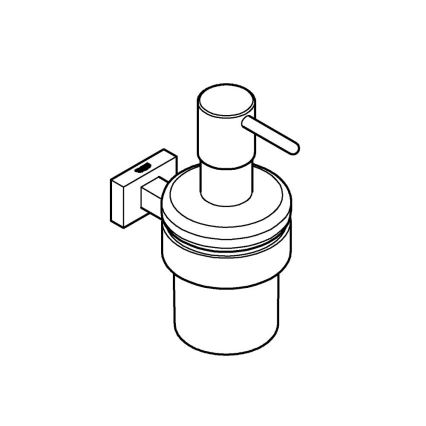 GROHE 40756001 - Distributeur de savon liquide ESSENTIALS CUBE 160 ml chrome poli
