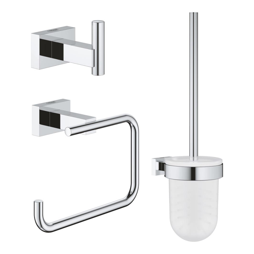 GROHE 40757001 - Set di accessori ESSENTIALS CUBE cromato lucido