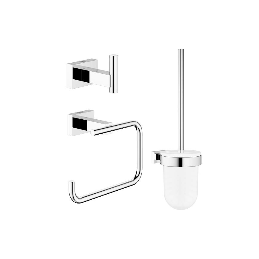 GROHE 40757001 - Set di accessori ESSENTIALS CUBE cromato lucido