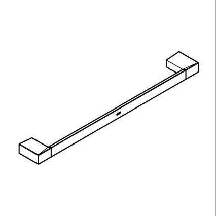 GROHE 40767000 - Porta asciugamani SELECTION CUBE 500 mm cromo lucido