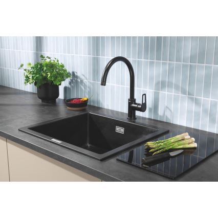 GROHE 40786K00 - Glas-Schneidebrett 450 × 240 × 19 mm schwarz