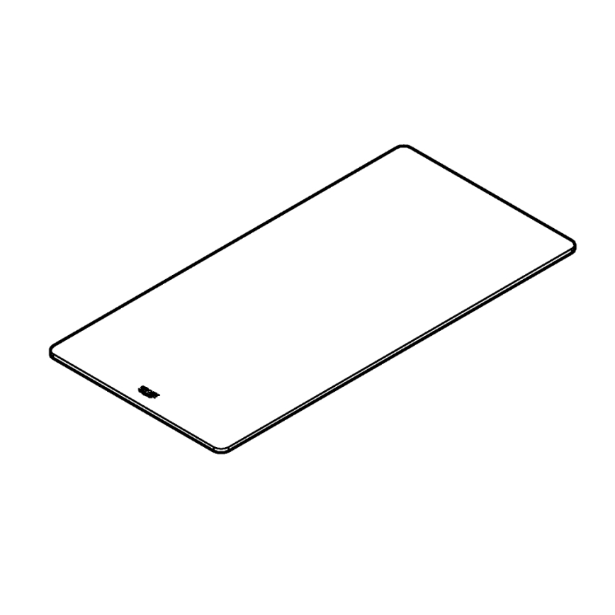 GROHE 40787L00 - Glasablage 490 × 240 × 19 mm klar