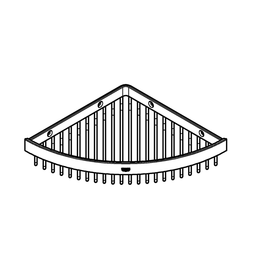 GROHE 40809000 - Draht-Seifenschale SELECTION CUBE 20 × 20 cm, glänzender Chrom